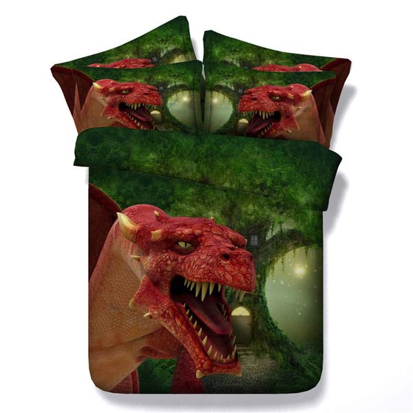 Dinosaur Bedding Sets Green Duvet Cover Forest Bedspreads
