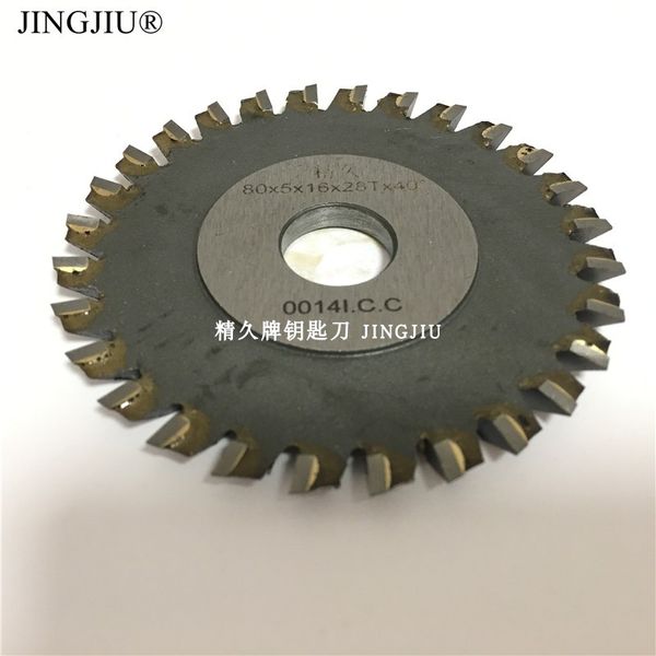 

milling cutter 28 teeth iron 80x5x16mm blade for jingji mini p1 p2 flat key cut machine