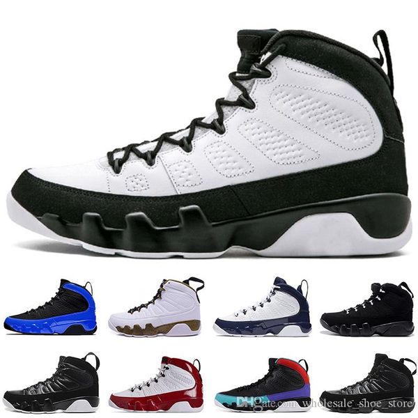 

new arrive 9 red white men basketball shoes 9s black blue og space jam unc dream it do it anthracite sports sneakers