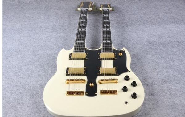 

Double neck electric guitar 1275 model cream fini h for ale hipping