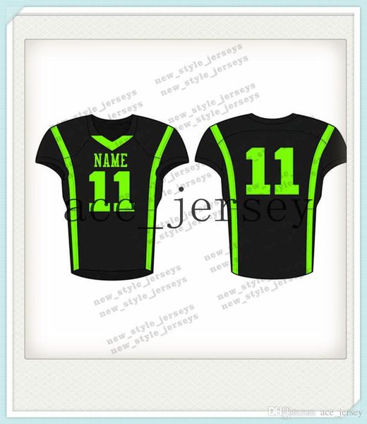 

122Men 2019 Youth Football Jerseys Army Green Wine Red Embroidery Logos Stitched Custom Any name Any number Jerseys