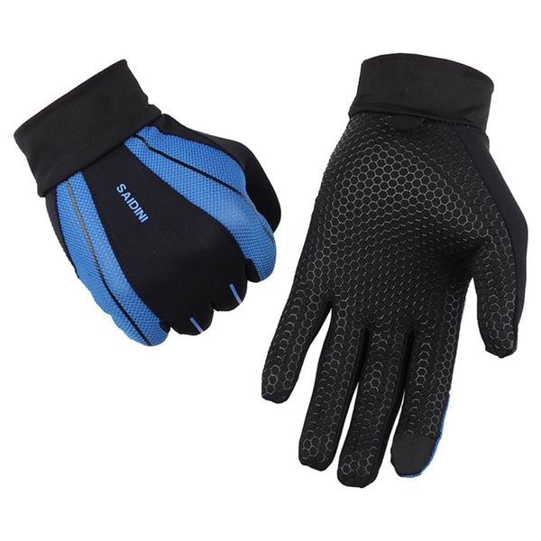 

sagace men long finger breathable sunscreen slip all refers to outdoor riding sports bicycle bicycle mountain bike touch screen, Black