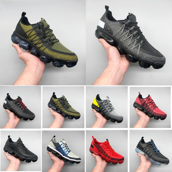 

2019 cushion Run Utility Mens Trainers Brand Knit cushlon Designer Sneakers Chaussures black white gery Zapatos Size 40-45