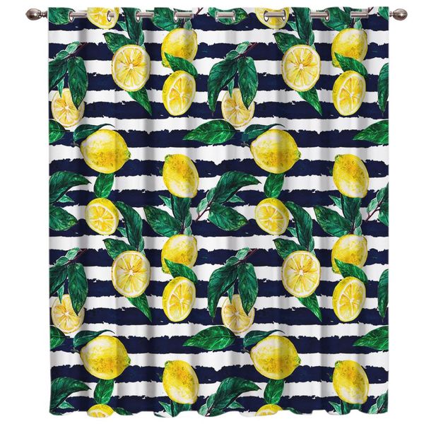 

lemon tropical fruit window treatments curtains valance room curtains large window dark outdoor drapes