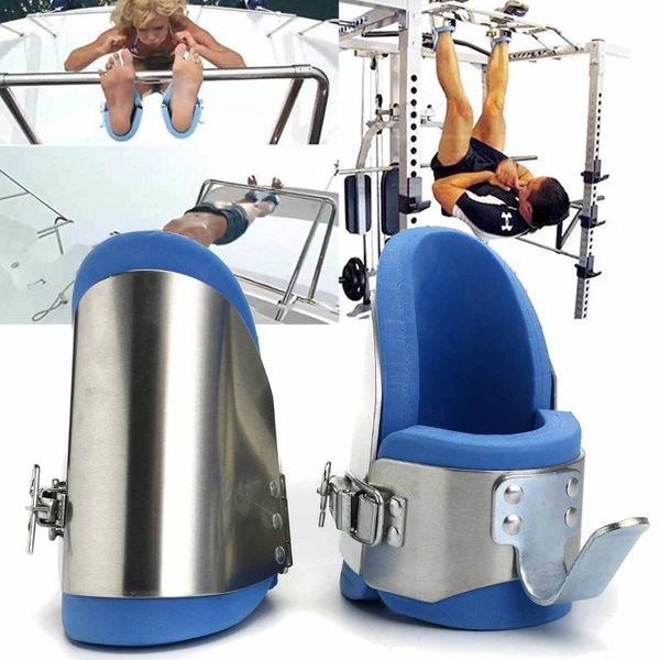 

1pair gravity boots inversion aluminium ankle gravity boots therapy gym fitness hang spine posture back sport training equipment
