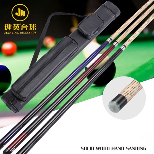 

new jianying ash break cue pool red black blue color pool cue case set china