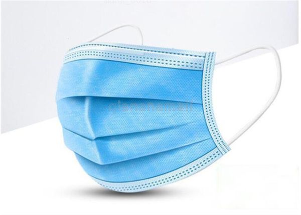 

shipping wholesale 50pcs price disposable face mask 3 layers dust proof facial cover in stock72 n05 q8nc