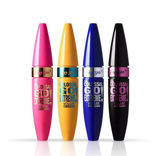 Ciglia canya mascaras trucco rapido curling asciutto allungatura naturale impermeabile black black black eye ciglia mascara 120 pezzi/lotto dhl gratuito