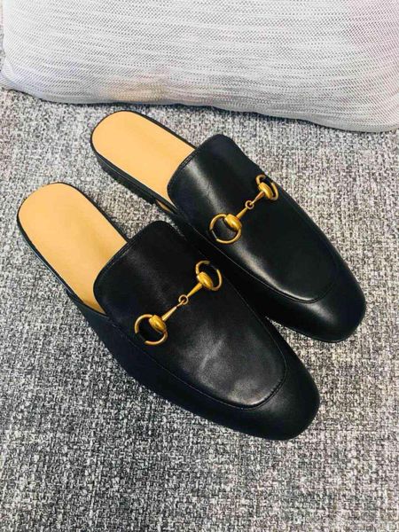 

мужчины обувь черный moeller shoes тапочка серии натуральная кожа подошва баотоу тапочки повседневная обувь полный комплект упаковки, Black