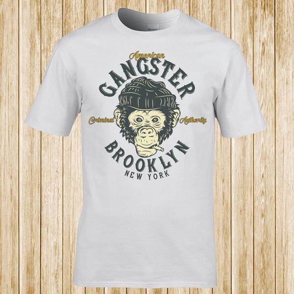 

brooklyn новый бренд моды роскошь дизайнер мужской футболки american gangster brooklyn bk футболку, White;black