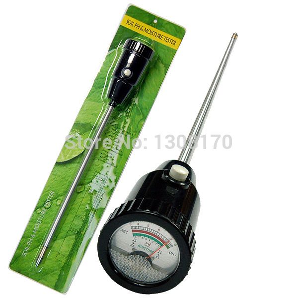 Freeshipping 295mm Sonda a elettrodo lungo Impermeabile Giardini Piante Fiori Suolo pH Tester di umidità Misuratore di serre Uso di manutenzione del prato