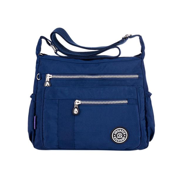 

banabanma women handbag canvas messenger bag multi zipper pocket satchel handbag crossbody shoulder bags for women 2018 zk50