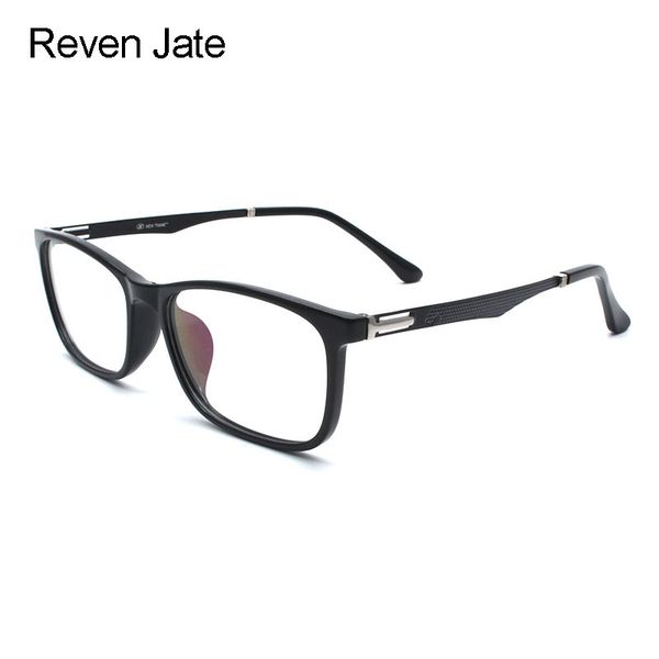 

reven jate x2005 optical plastic eyeglasses frame for men and women glasses prescription spectacles full rim frame glasses, Black