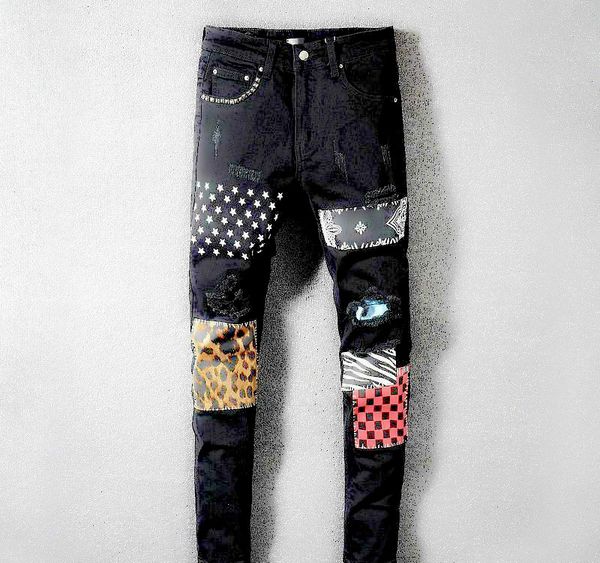 

luxury jeans classic hip hop pants designer jeans distressed ripped biker jean arn24 slim fit motorcycle denim jeans designer new arrival, Blue