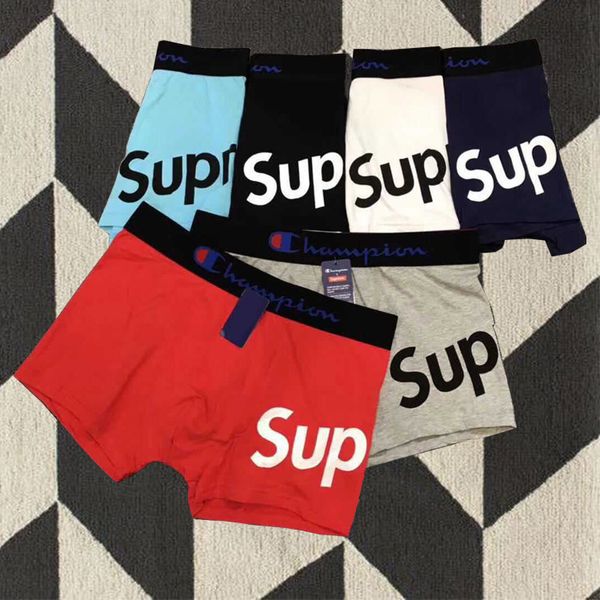 

мужчины моды трусы 2020 brand letter печать trend tide мужские боксеры активный спорт стили трусы мужской боксеры, Black;white