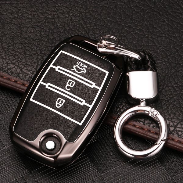 

zinc alloy+luminous car remote key case cover for kia rio sportage 2017 2018 2019 ceed optima sorento cerato picanto accessories