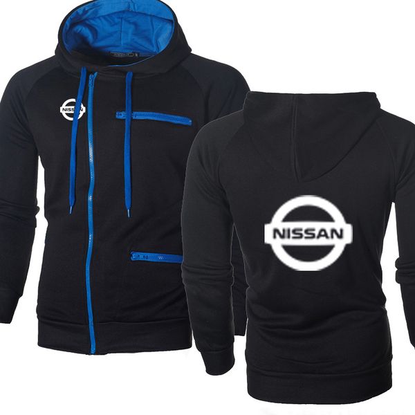 

jacket men nissan car print casual hip hop harajuku long sleeve hooded sweatshirts mens zipper hoodies man hoody clothing, Black;brown