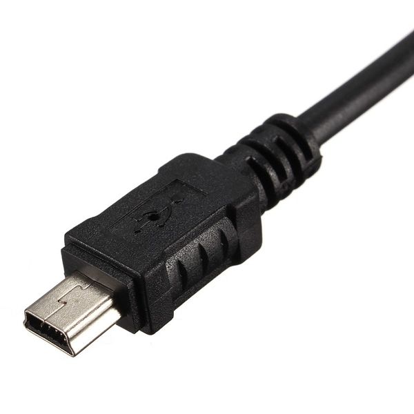 100 pcs durável usb 2.0 um macho para mini usb b 5 pin + usb 2.0 um poder de dados masculino y splitter cable menor preço