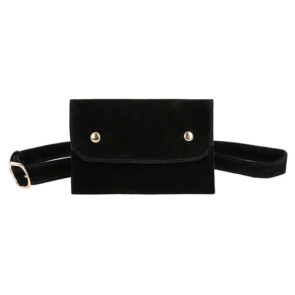 

waist bags women's shoulder bag 2019 fashion pure color square flock messenger chest bag handbag female crossbody bags packs 19