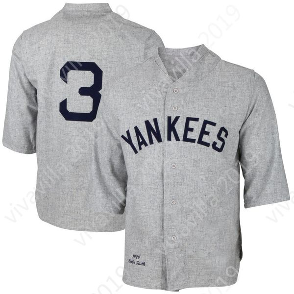 

3 Babe Ruth New York Jersey 12 Wade Boggs 23 Don Mattingly 42 Mariano Rivera 51 Bernie Williams Mens Yankees Retro Baseball Jerseys S-XXXL