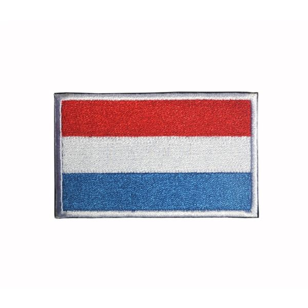 3D Luxemburg Flagge Stickerei Patch Militärische Moral Patches Taktische Emblem Applikationen Abzeichen Gestickte Patches Für Kleidung