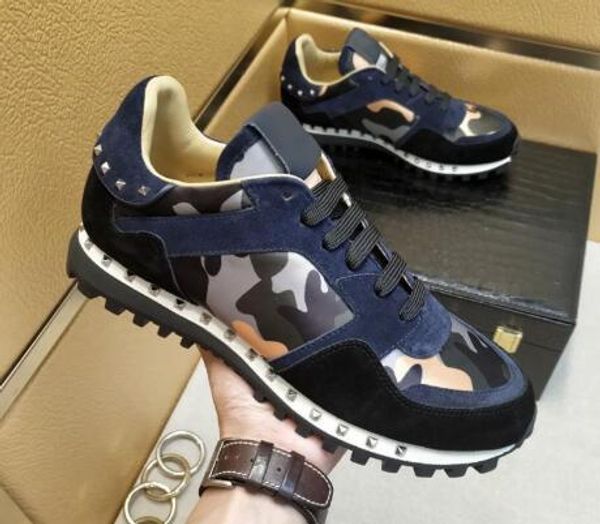 

2020 rivet hoe gar vani neaker camouflage tudded nekaer uede nylon printed leather uede hoe v1002 valentino ize 35 45 dtmall