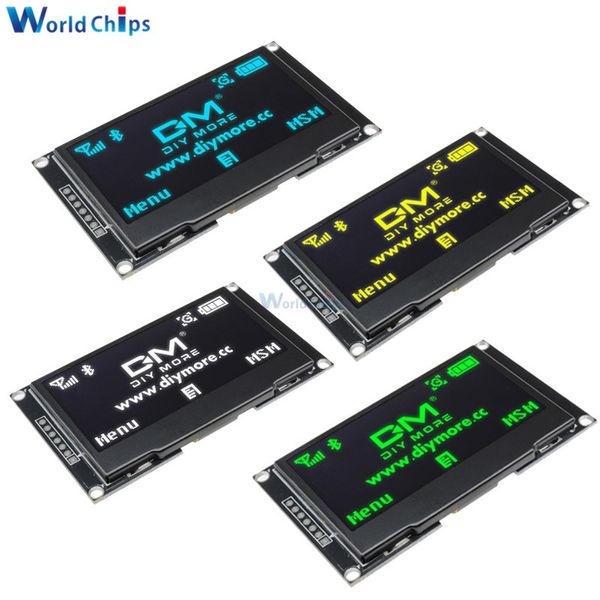Freeshipping 2,42 Zoll 12864 128 * 64 OLED-Anzeigemodul IIC I2C SPI Serial Weiß/e/Grün/Gelb LCD-Bildschirm für C51 STM32 SSD1309