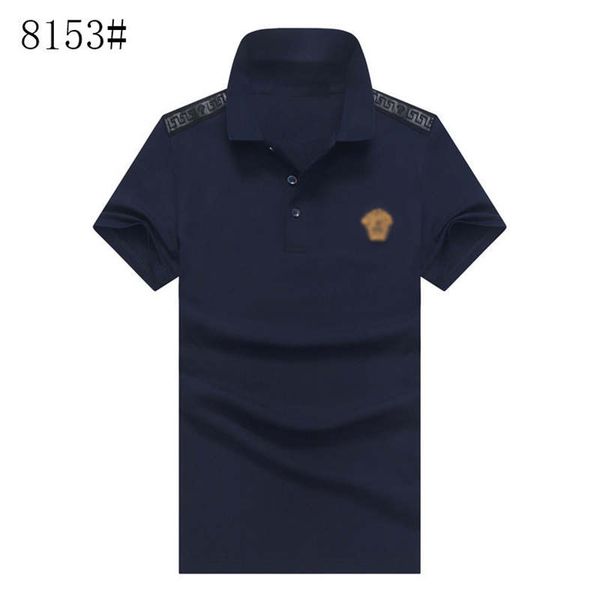 

дизайнер мужские рубашки поло summer luxury polo для мужчин мягкие футболки с вышивкой марка полосатый шейный твердая одежды -3xl, White;black