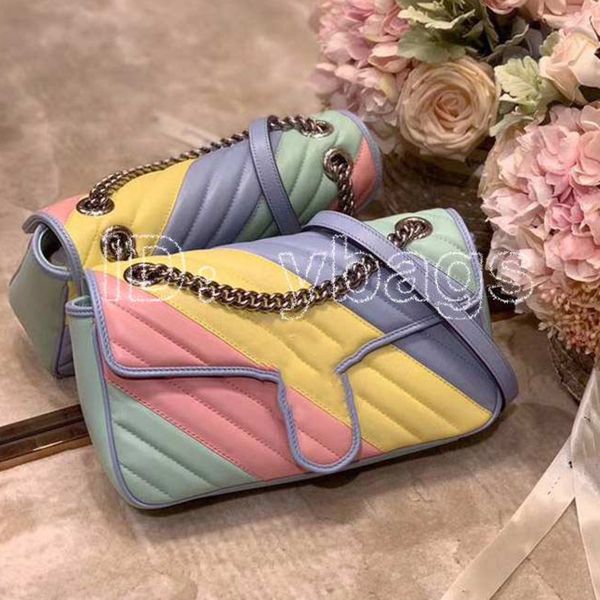 

2020 brand multi-color bag women handbag famous shoulder bag fashion designer luxury handbags purses socialite handbags