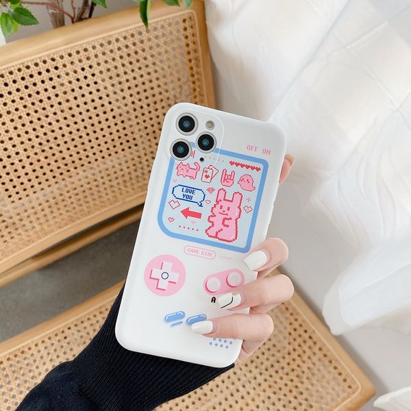 

game machine candy color phone case for iphone 11 pro x xs max xr 6 6s 7 8 plus soft pc hard cover capa