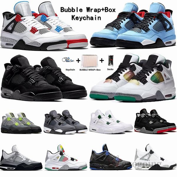 

jumpman 4 cactus jack bred black cat 4s mens basketball shoes what the cool grey green metallic women man sports sneakers with box