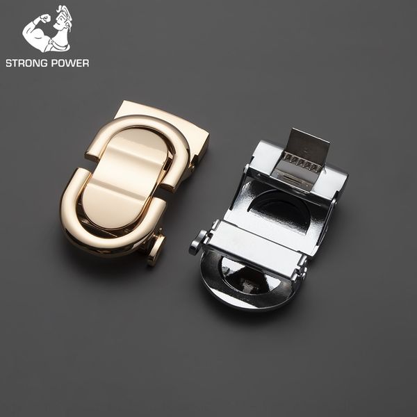 

2020 men's automatic trousers belt leather head buckle trousers belt head dongguan buckle laser, Slivery;black