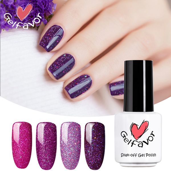 

gelfavor 7ml gel polish neon rainbow series gel nail polish manicure set nails extension uv led lamp nail art decoration design