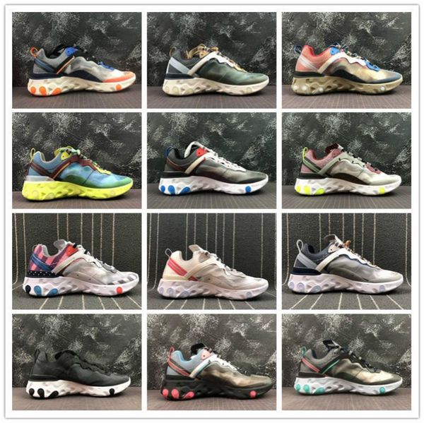 

12 original new arrival authentic upcoming react element 87 men's sport outdoor runner shoes designer sneakers 2019 good quality