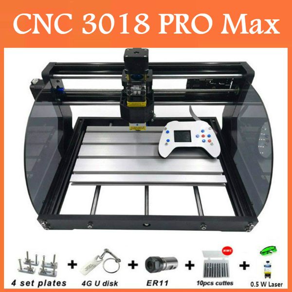 

new cnc 3018 pro max laser engraver wood router machine grbl er11 diy engraving machine for wood pcb mini engraver with offline