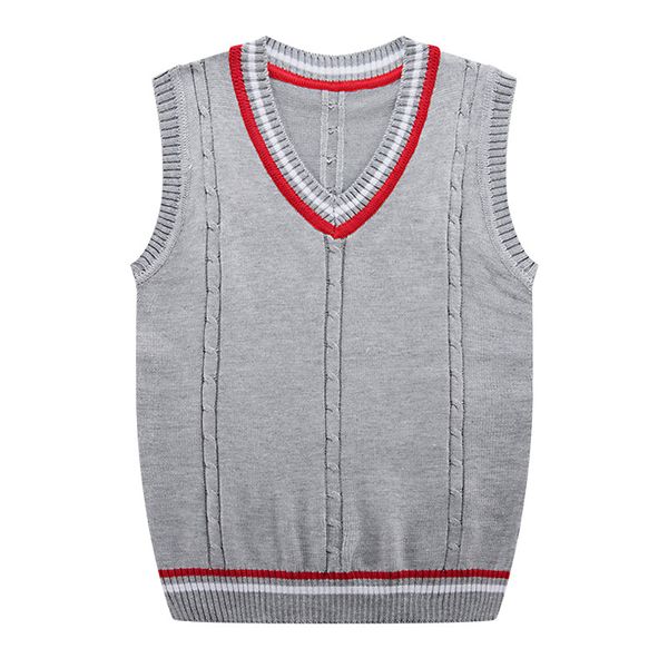 

mens knitted vests fashion v neck slim vest men brand sleeveless sweaters autumn winter casual, Black;white