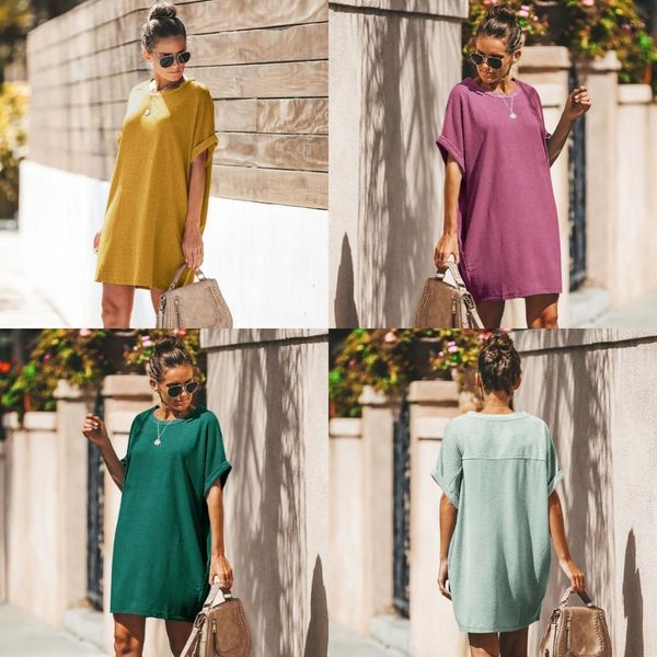 

womens dresses knee length sell female designer clothing summer casual fashion ladies skirt loose plus straight, Black;gray