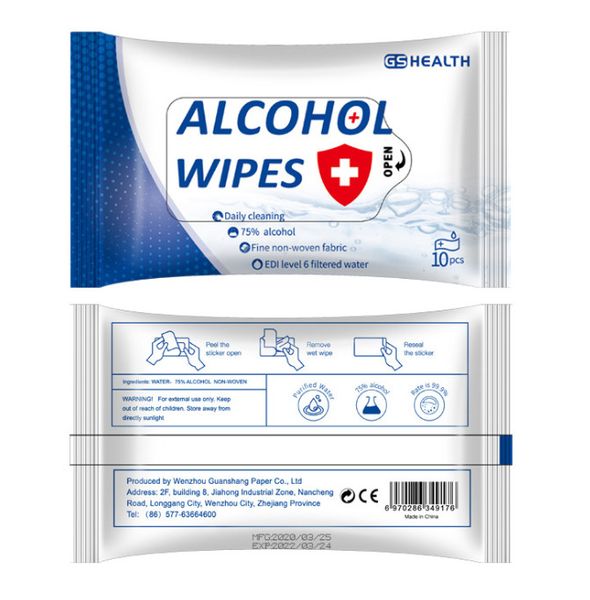 

the latest 1 pack = 10 pieces, with ce certificate, disinfection wipes, portable anti-virus paper towels, dhl ing