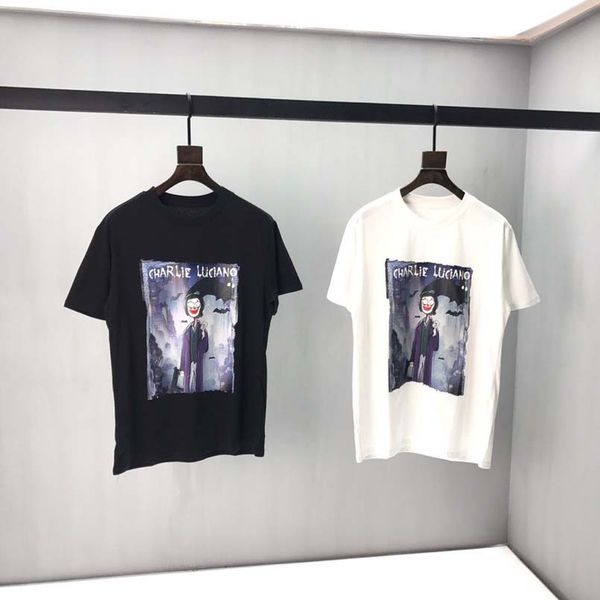 

бесплатная доставка 2020high качество женские принты лето пара одежда письмо печати топ футболка повседневная хлопок с коротким рукавом футб, White