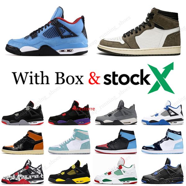 

2020 баскетбольная обувь 4 4s black cat breed white cement трэвис скоттс 1 1s pine green unc shattered backboard мужские спортивные кроссовк