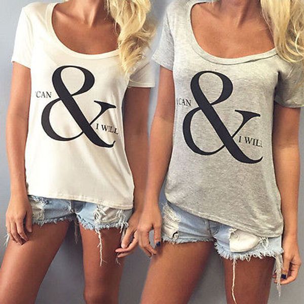 

2016 women loose short sleeve cotton casual shirt fashion summer t-shirt, White