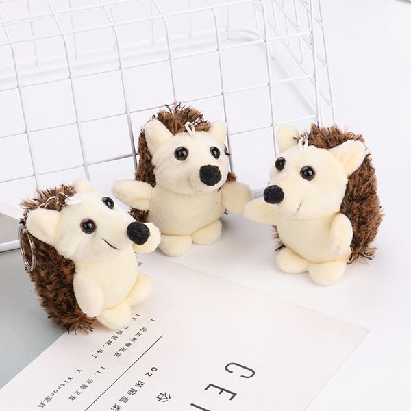 

1pcs 7x5cm cute plush hedgehog toy small pendant creative mini soft stuffed animal toys birthday girls playmate gift