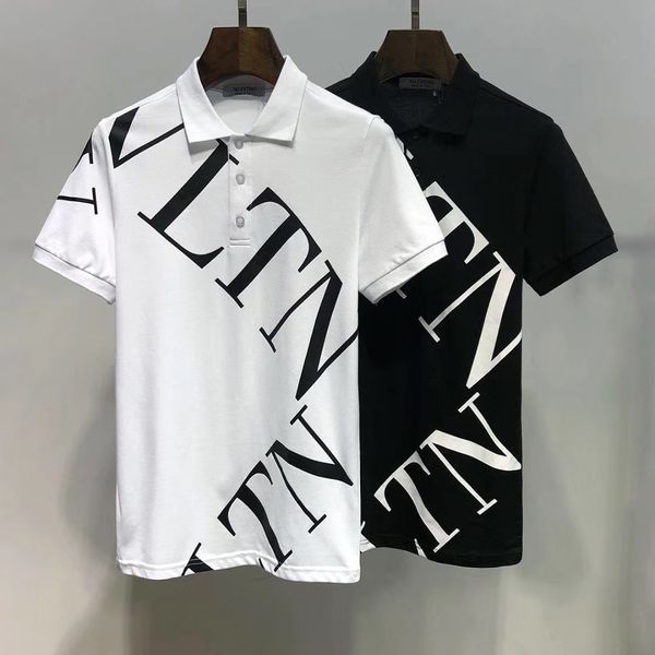 

2019 brand new luxury de igner ca ual men polo hirt nake bee floral embroidery men polo high treet fa hion polo top 3xl
