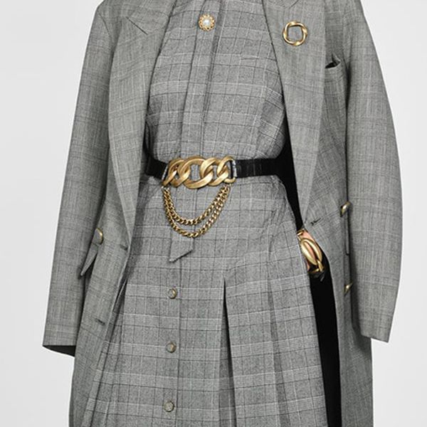 

fashion waist chain belt gold metal belts for women waistband strass ceinture femme christmas gift, Black;brown