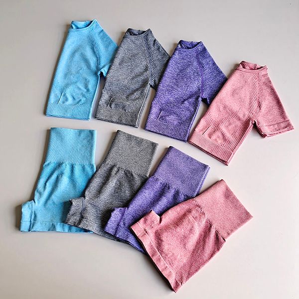 

бесшовные йоги set 2 шт спортивного костюм женских тренировок одежда средство спорт бюстгальтер + высокая талия gym шорты женщина sportwear, White;red