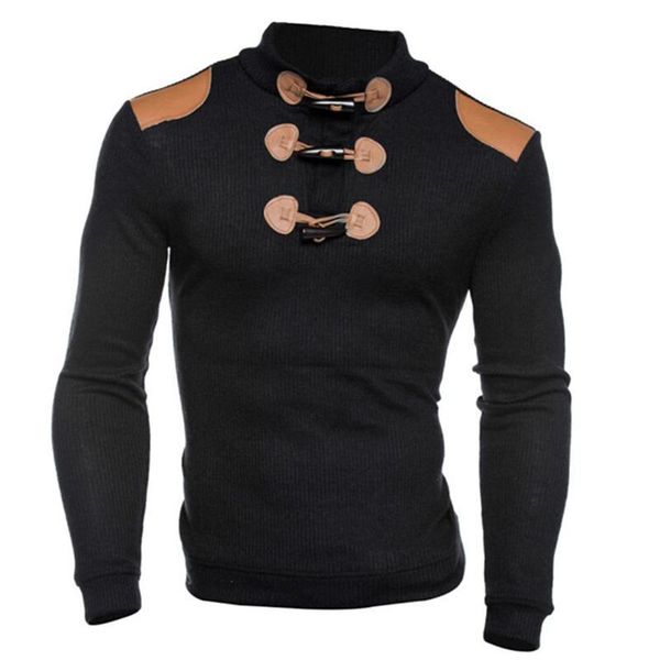 

men sweater coat winter warm sweater casual black knitted pullovers slim fit sweaters, White;black