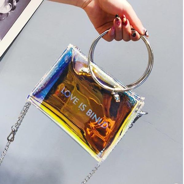 

супер огонь jelly transparent малый сумка женский 2020 летний новый tide ring wild fairy коммуникатор chain bag на складе
