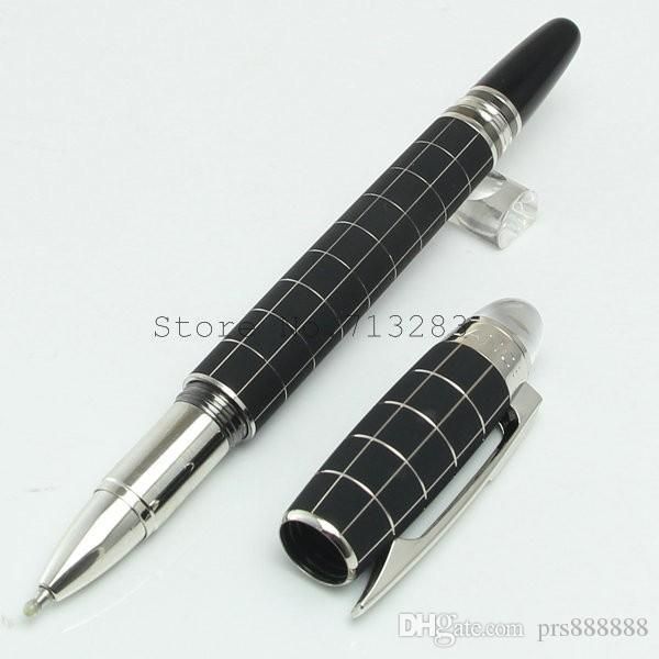 

unique design-black check ballpoint pen with crystal stationery office school supplies writing brand pen, Blue;orange