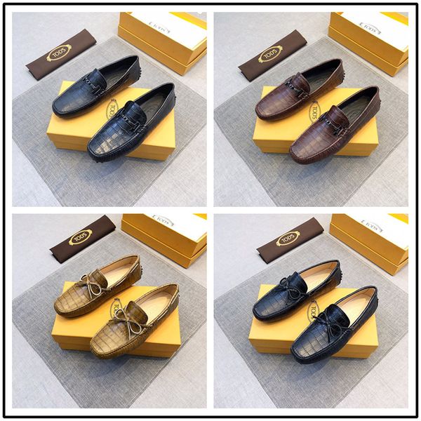 

2019 fashion loafers soft moccasins men casual shoes genuine leather shoes summer men flats gommino driving shoes, Black