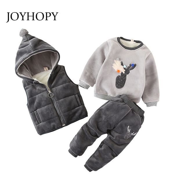 

toddler clothes baby boy clothing set sport suits fashion waistcoat+t-shirt + pants 3 pcs girls boys tracksuit sets, White